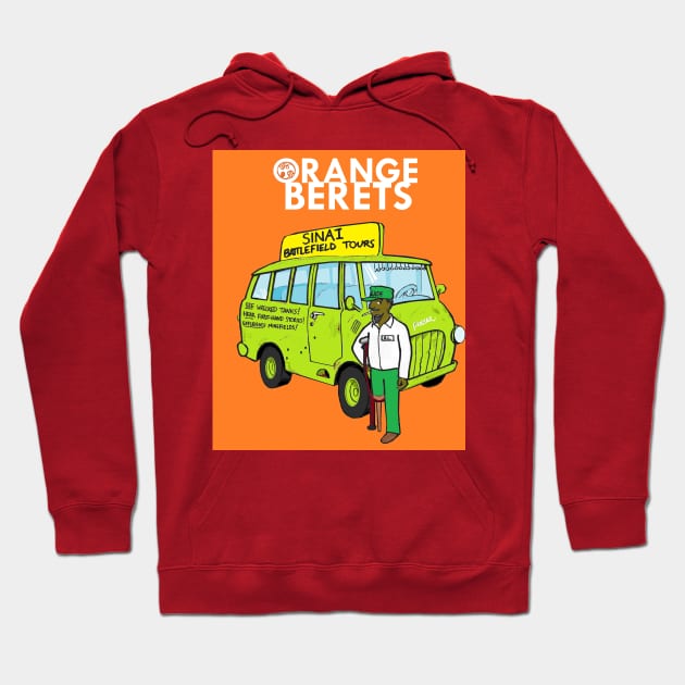 Orange Berets in the Sinai Hoodie by Limb Store